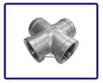 ASTM B366 Inconel 601 Threaded Fittings Cross Piece in our stockyard
