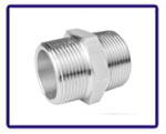 ASTM B366 Incoloy 800HT Threaded Fittings Hexagon Nipples in our stockyard
