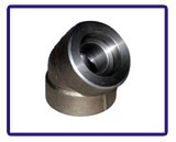 ASTM Super Duplex Steel UNS S32950 Forged Fittings     Socket Weld 45° Elbow in our stockyard
