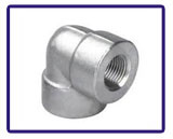 ASTM B366 Incoloy 800HT Threaded Fittings Threaded 90° Elbow in our stockyard