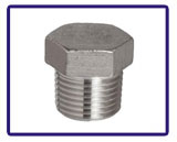 ASTM B366 Incoloy 825 Socket Weld Fittings Threaded Hex Head Plug in our stockyard