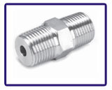 ASTM B366 Inconel 600 Threaded Fittings Threaded Hex Nipple in our stockyard