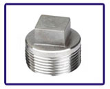ASTM A182 Grade 317L Stainless Steel Forged Fittings  Threaded Square Head Plug in our stockyard