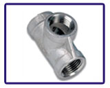 ASTM B366 Inconel 600 Threaded Fittings Socket Weld Unequal Tee in our stockyard