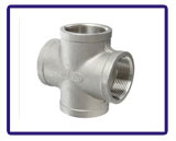 ASTM A182 Grade 304L Stainless Steel Forged Fittings Threaded Cross in our stockyard